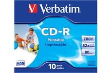 Verbatim CD-R 700MB 52X 10er JC Print 10 Stück