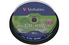 Verbatim CD-RW 700MB 12X 10er SP 10 Stück