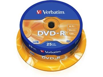 Verbatim DVD-R 4,7GB 16X 25er SP 25 Stück